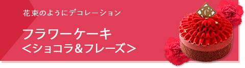 フラワーケーキ＜ショコラ＆フレーズ＞