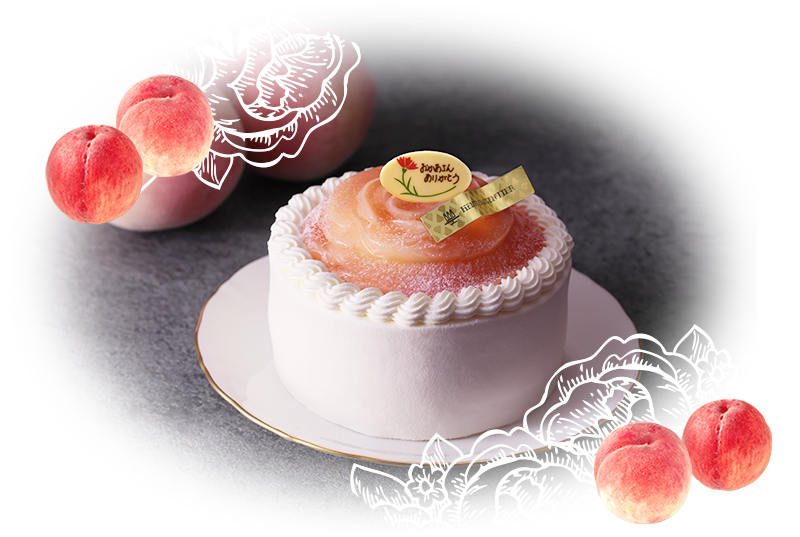 ザ・ショートケーキ ＜華やぐ桃のコンポート＞