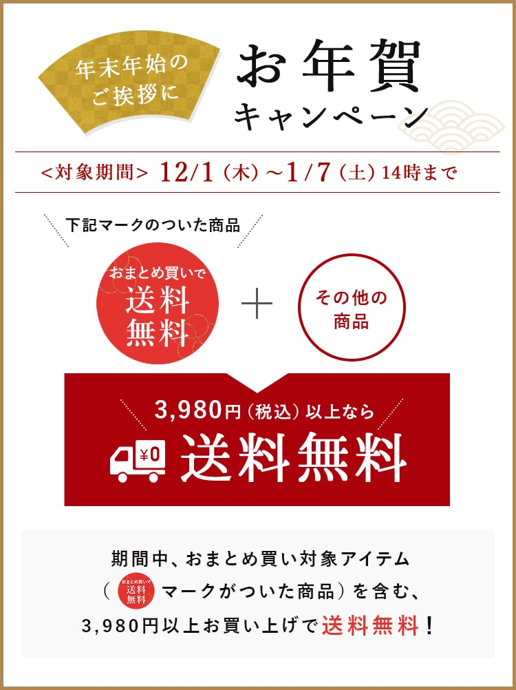 お年賀キャンペーン送料無料