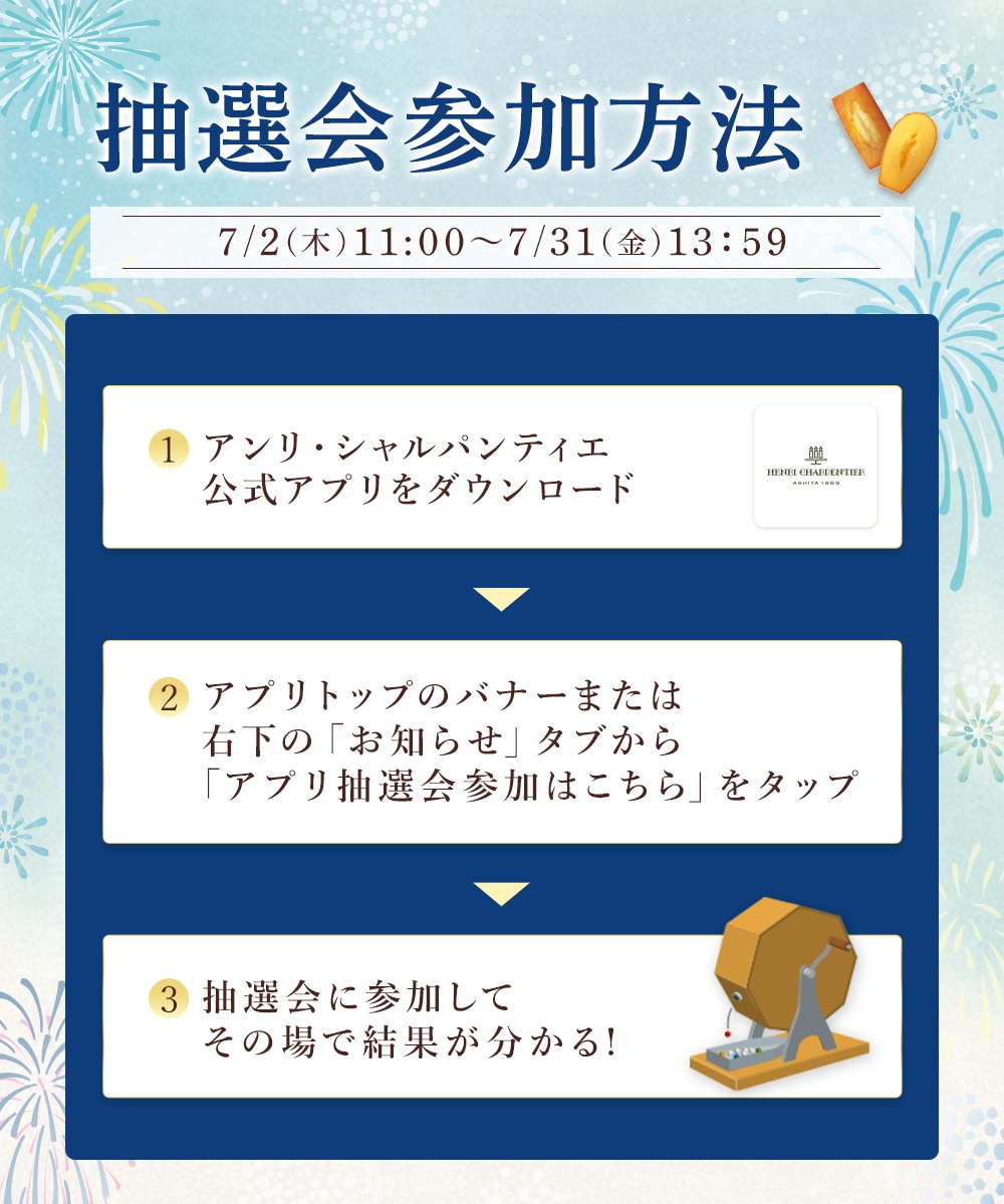 抽選会参加方法