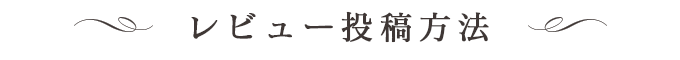 レビューキャンペーン参加方法