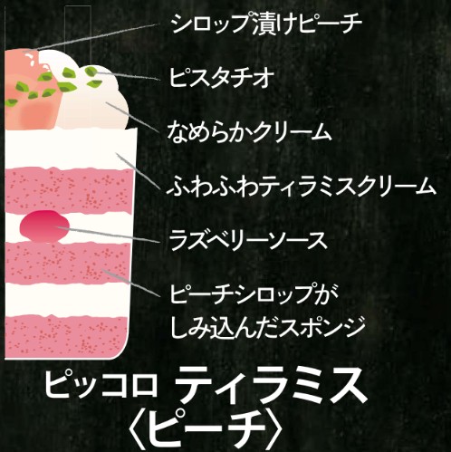 【店舗受取】ピッコロティラミス<ピーチ> 店舗でお受け取り