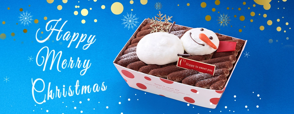 雪だるまのクリスマスティラミス