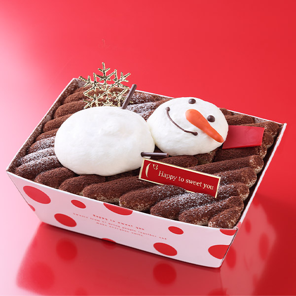 《お届けは12/1から》雪だるまのクリスマスティラミス