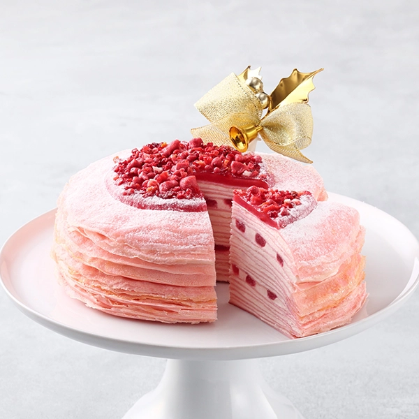 【店舗受取】ミルクレープ　いちご　12㎝＜Xmas＞《受取は12/19~12/25》