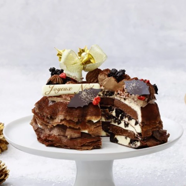 【店舗受取】ミルクリーム 73％カカオ香るクッキー＆クリーム　12cm＜Xmas＞《受取は12/19~12/25》