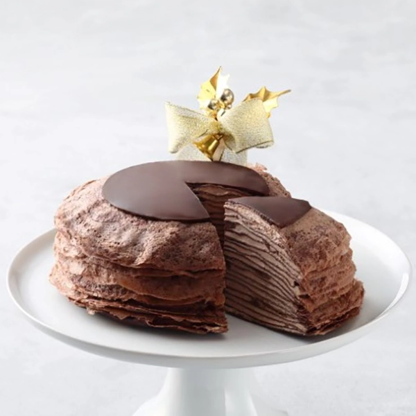 【店舗受取】ミルクレープ　ダブルショコラ　12㎝＜Xmas＞《受取は12/20~12/25》