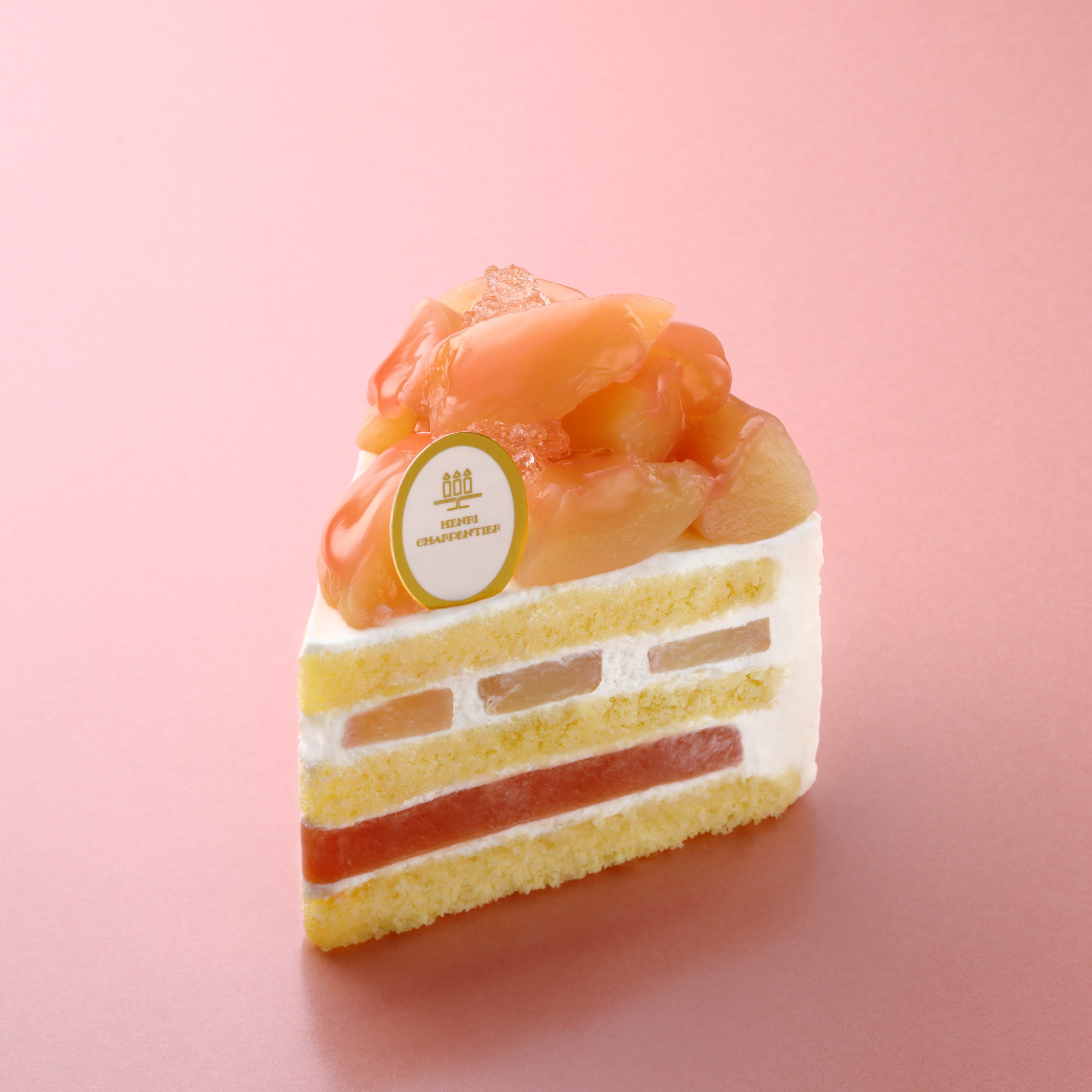 【店舗受取】ごろっと桃のプレミアムショートケーキ＜お受け取りは8/31まで＞