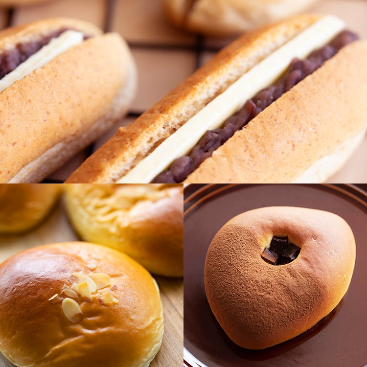 あんバターとクリームパン5個セット【バックハウス・イリエ】