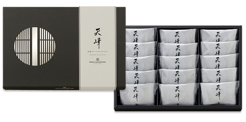 抹茶クリームサンドクッキー＜天峰＞6枚入り｜アンリ・シャルパンティエ公式通販