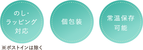 個包装　常温保存可能