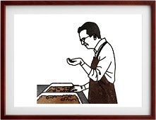 カカオ豆選別